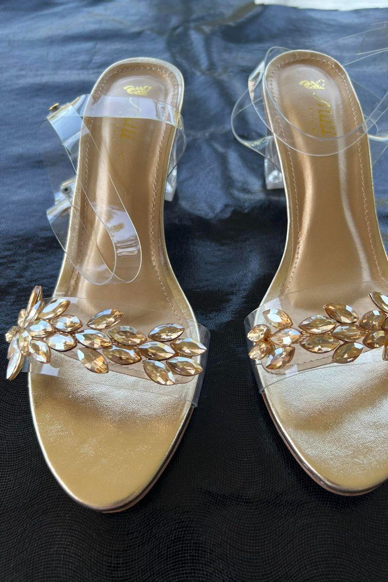 Milli Shoes - Strap Heels - Golden - 3692 - Image 3